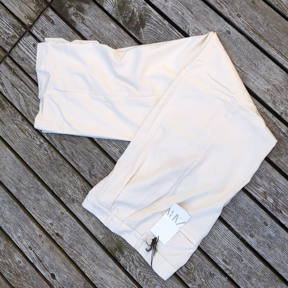 Zara cream slacks